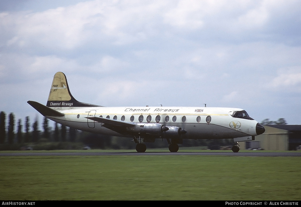 Aircraft Photo of G-AVJL | Vickers 812 Viscount | Channel Airways | AirHistory.net #94929