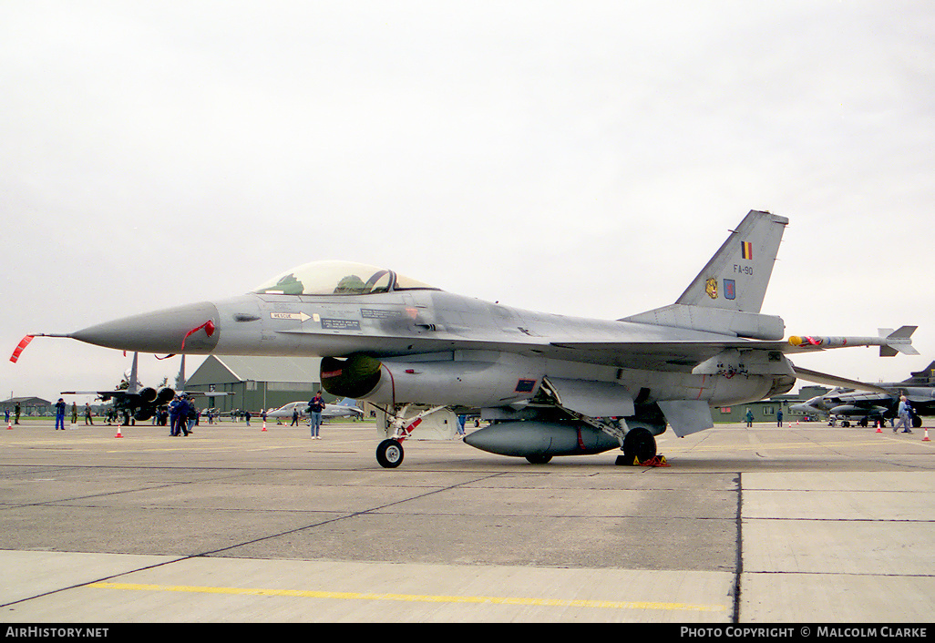 Aircraft Photo of FA-90 | General Dynamics F-16A Fighting Falcon | Belgium - Air Force | AirHistory.net #94934