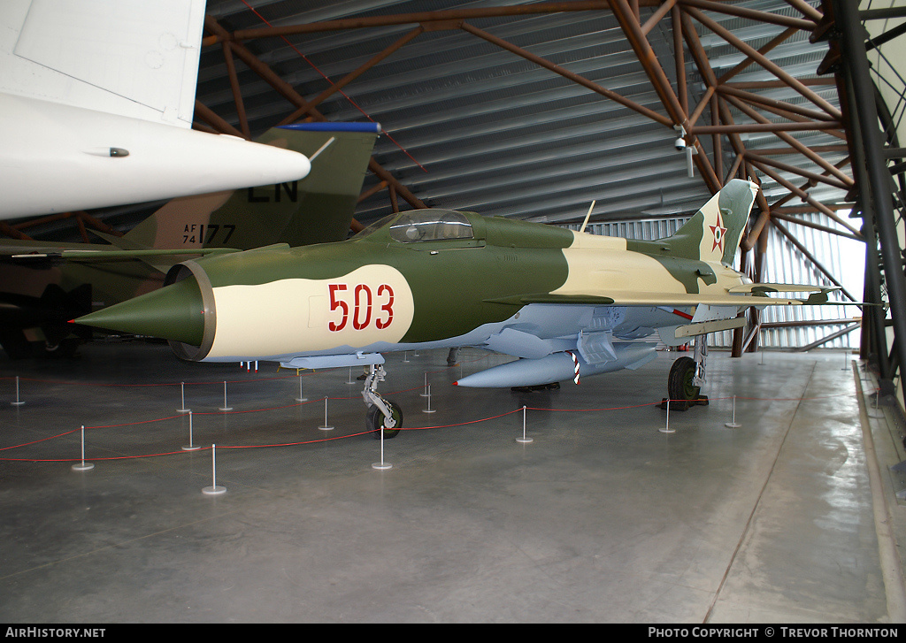 Aircraft Photo of 503 | Mikoyan-Gurevich MiG-21PF | Hungary - Air Force | AirHistory.net #94944
