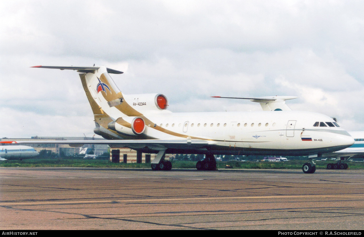 Aircraft Photo of RA-42344 | Yakovlev Yak-42D | Yak Service | AirHistory.net #94946