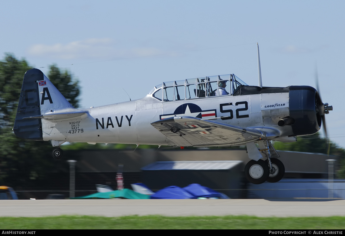 Aircraft Photo of N3645F / 43779 | North American SNJ-5 Texan | USA - Navy | AirHistory.net #94992