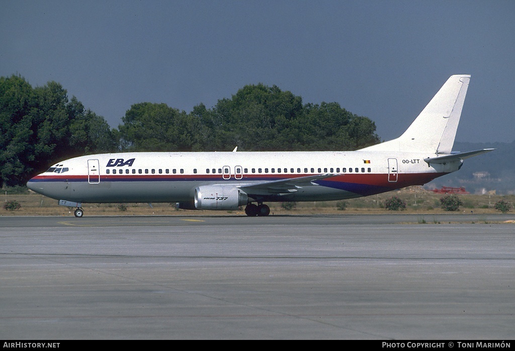 Aircraft Photo of OO-LTT | Boeing 737-4Q8 | EBA - Eurobelgian Airlines | AirHistory.net #95039
