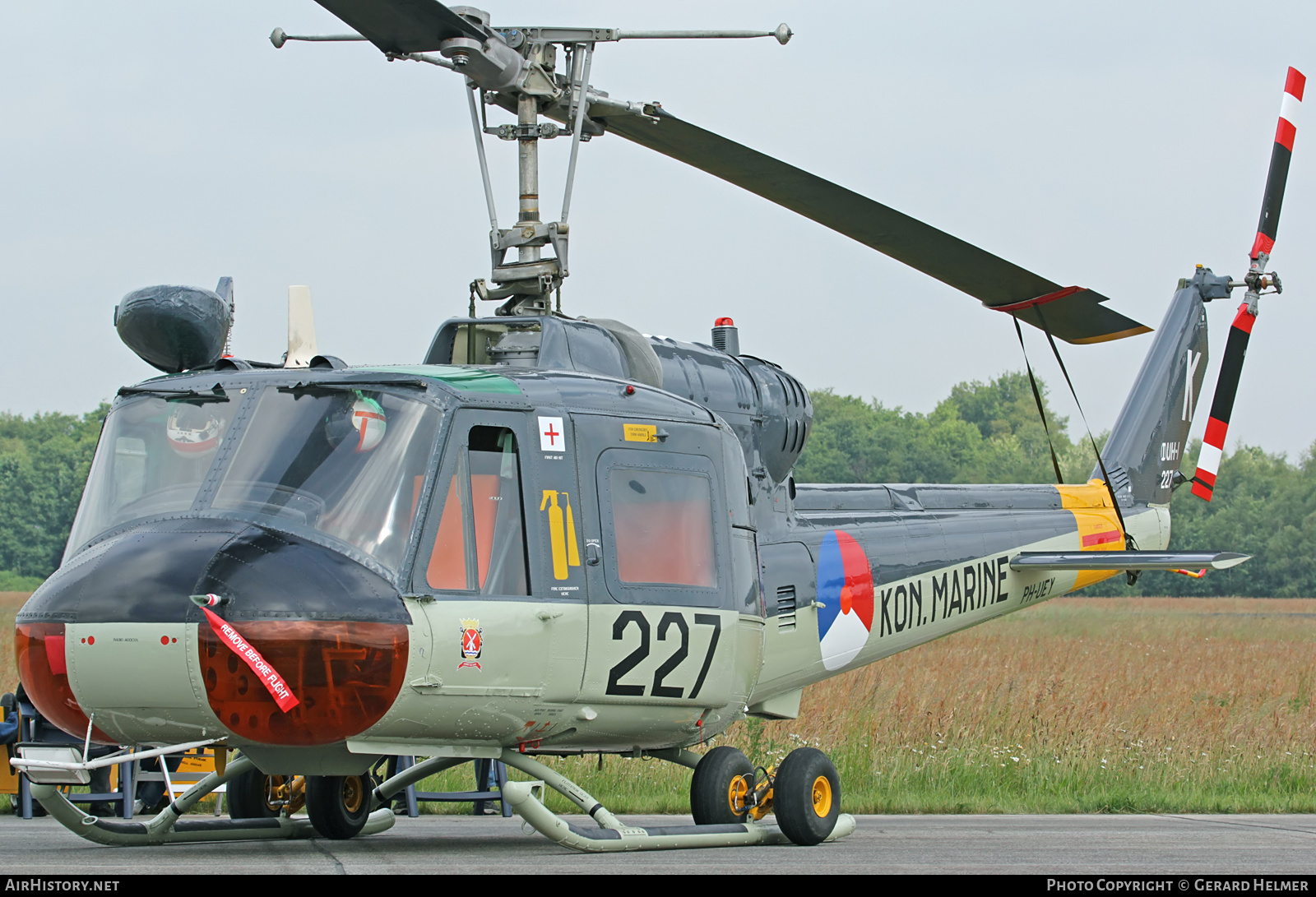 Aircraft Photo of PH-UEY / 227 | Agusta AB-204B | Netherlands - Navy | AirHistory.net #95110