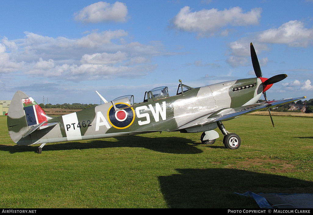Aircraft Photo of G-CTIX / PT462 | Supermarine 509 Spitfire T9 | UK - Air Force | AirHistory.net #95161