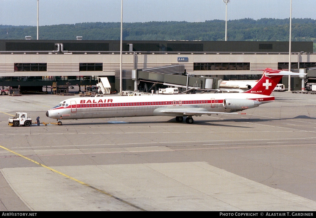 Aircraft Photo of HB-INW | McDonnell Douglas MD-82 (DC-9-82) | Balair | AirHistory.net #95178