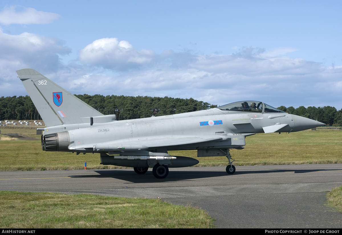 Aircraft Photo of ZK362 | Eurofighter EF-2000 Typhoon FGR4 | UK - Air Force | AirHistory.net #95214