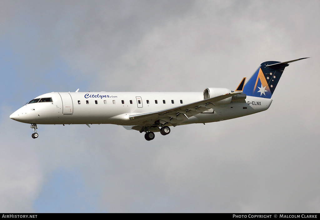 Aircraft Photo of G-ELNX | Bombardier CRJ-200ER (CL-600-2B19) | Citelynx | AirHistory.net #95229
