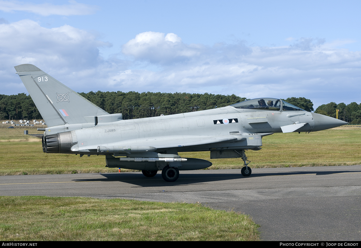 Aircraft Photo of ZJ913 | Eurofighter EF-2000 Typhoon FGR4 | UK - Air Force | AirHistory.net #95237
