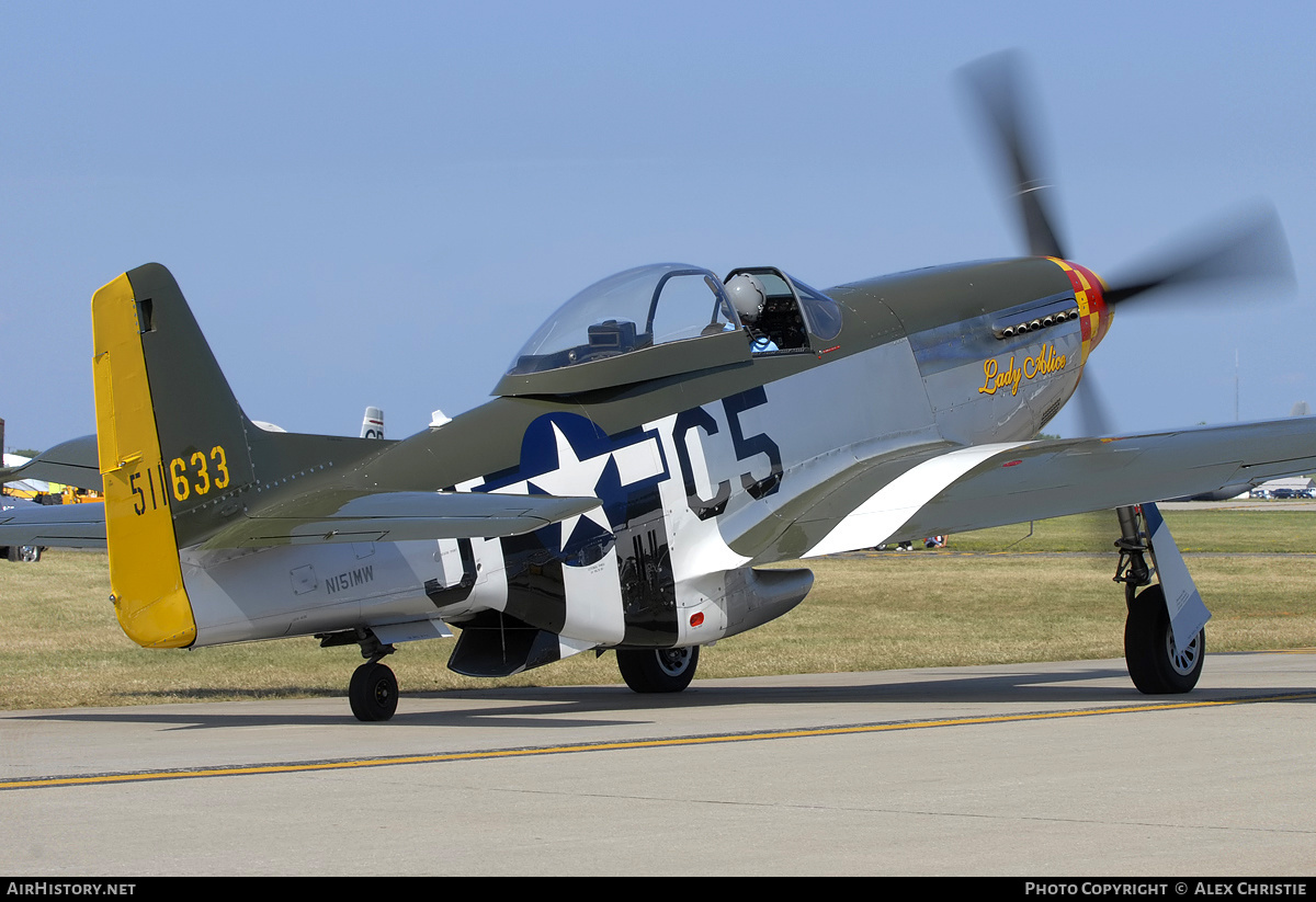 Aircraft Photo of N151MW / 511633 | North American P-51D Mustang | USA - Air Force | AirHistory.net #95256