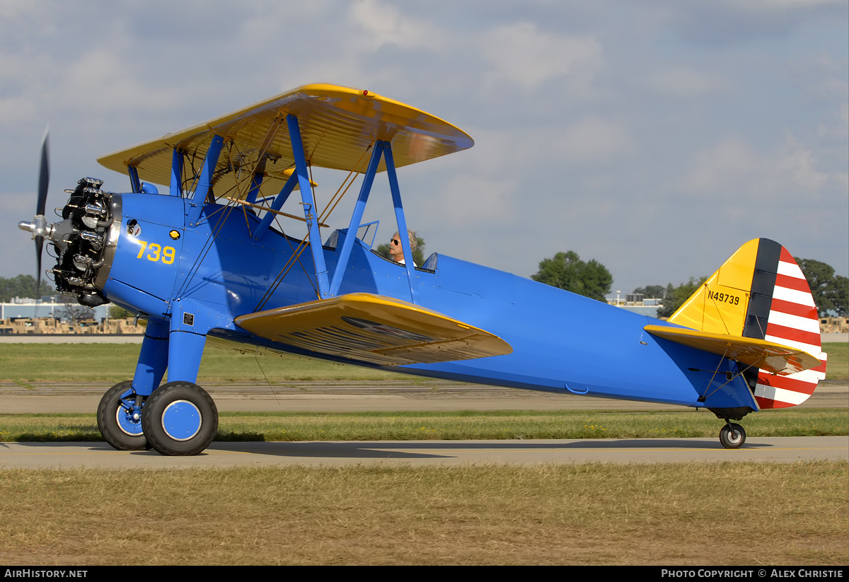 Aircraft Photo of N49739 | Boeing PT-17 Kaydet (A75N1) | USA - Army | AirHistory.net #95272