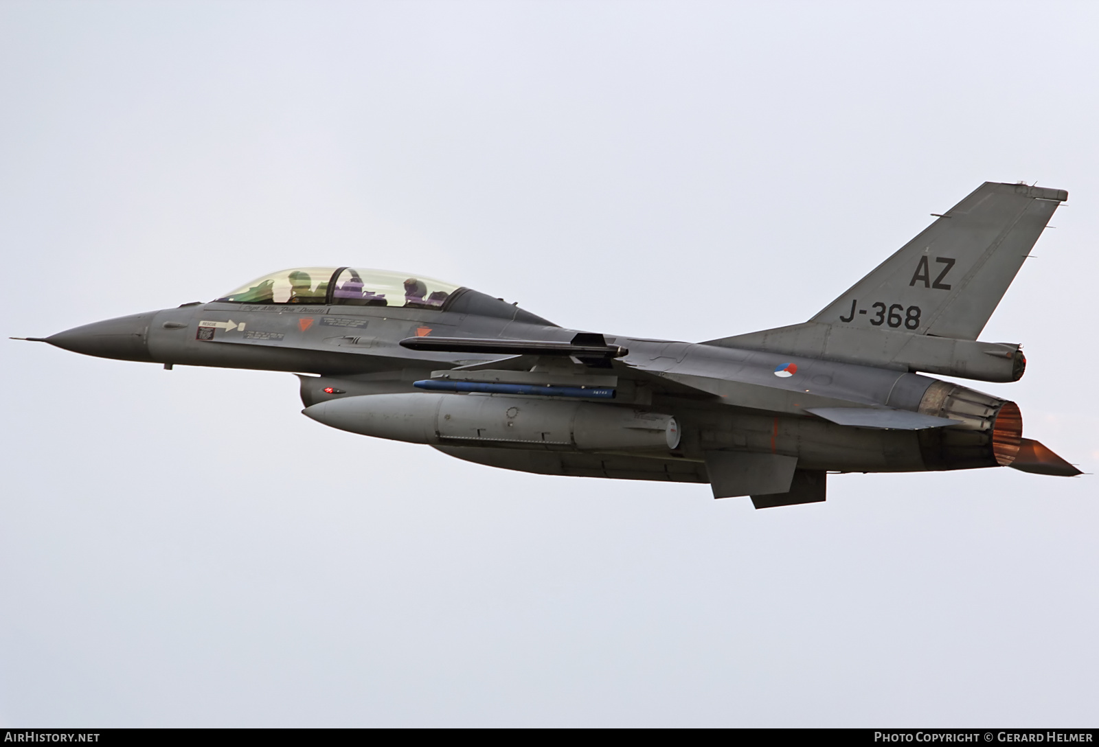 Aircraft Photo of J-368 | General Dynamics F-16B Fighting Falcon | Netherlands - Air Force | AirHistory.net #95276