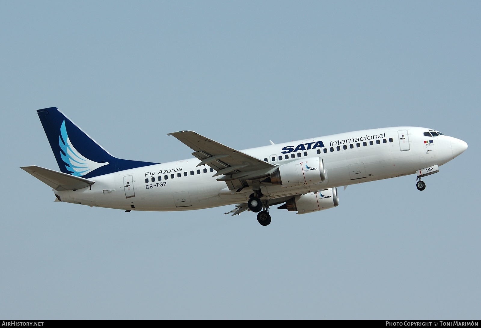 Aircraft Photo of CS-TGP | Boeing 737-3Q8 | SATA Internacional | AirHistory.net #95289