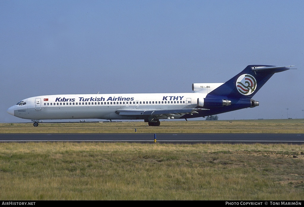 Aircraft Photo of TC-JBG | Boeing 727-2F2/Adv | KTHY Kibris Turkish Airlines | AirHistory.net #95322