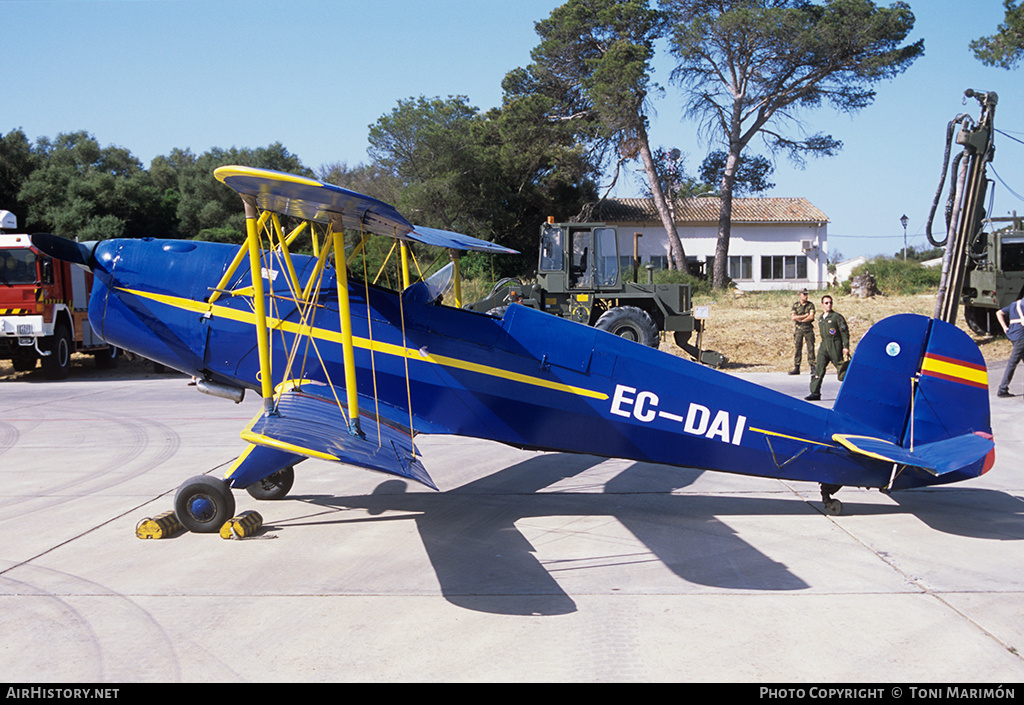Aircraft Photo of EC-DAI | CASA 1.131E Jungmann | Real Aero Club de Mahón Menorca | AirHistory.net #95331
