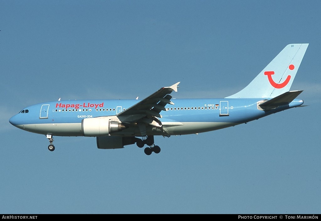 Aircraft Photo of D-AHLV | Airbus A310-204 | Hapag-Lloyd | AirHistory.net #95404