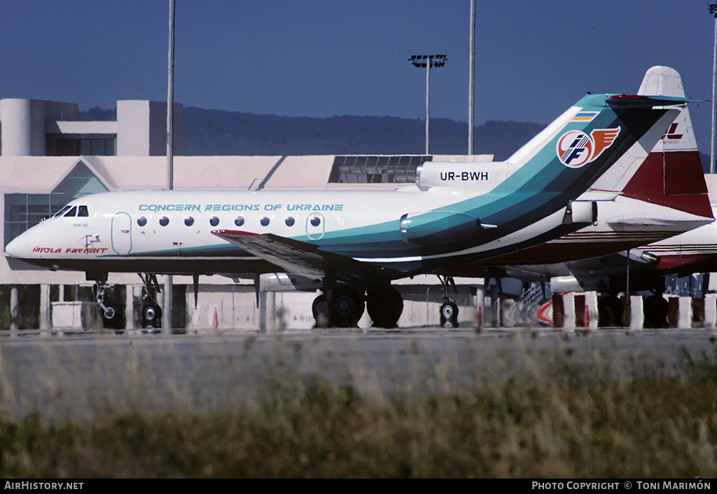 Aircraft Photo of UR-BWH | Yakovlev Yak-40 | Concern Regions of Ukraine | AirHistory.net #95412