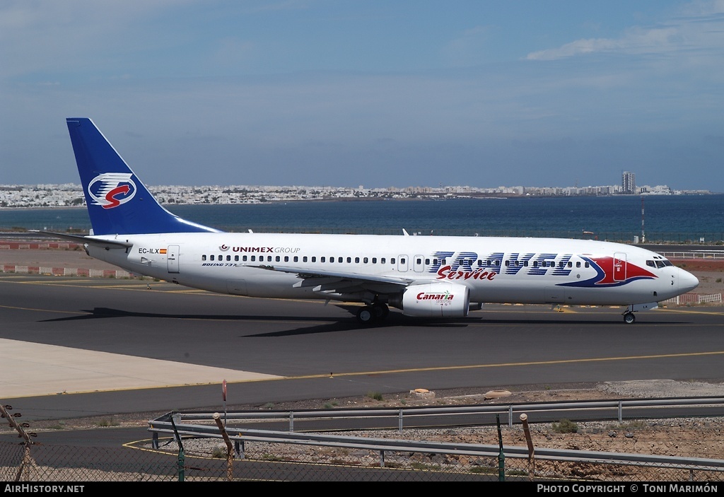 Aircraft Photo of EC-ILX | Boeing 737-86N | Travel Service | AirHistory.net #95443