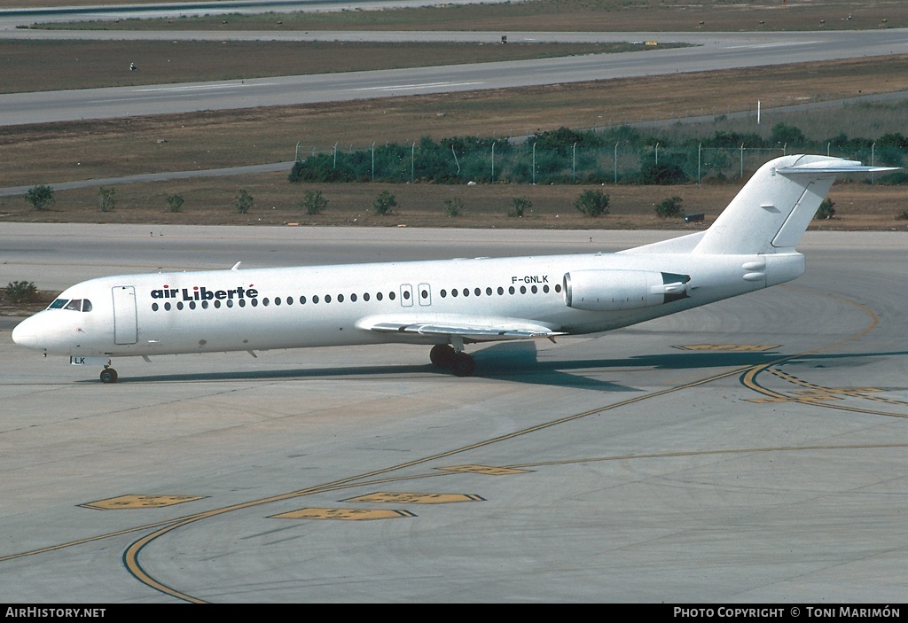 Aircraft Photo of F-GNLK | Fokker 100 (F28-0100) | Air Liberté | AirHistory.net #95449