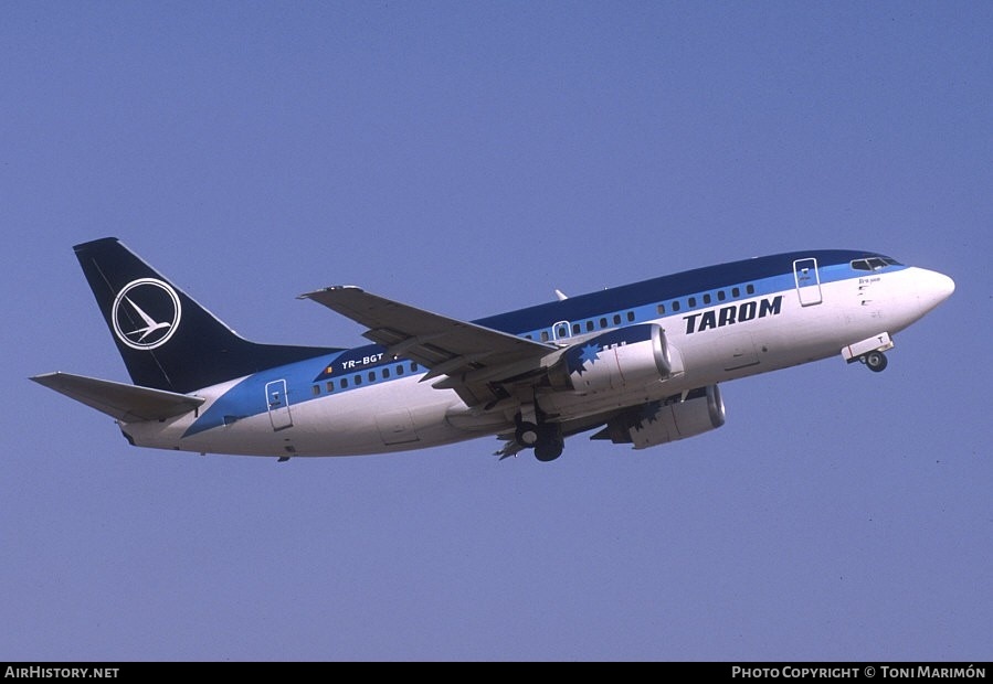 Aircraft Photo of YR-BGT | Boeing 737-5L9 | TAROM - Transporturile Aeriene Române | AirHistory.net #95536