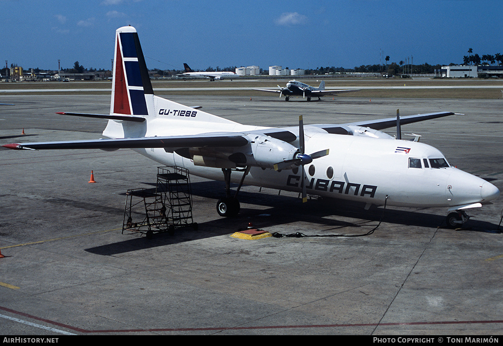 Aircraft Photo of CU-T1288 | Fokker F27-600 Friendship | Cubana | AirHistory.net #95561