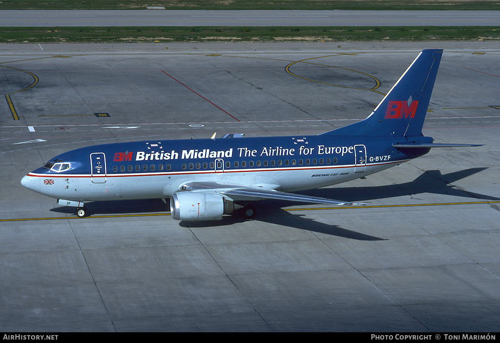 Aircraft Photo of G-BVZF | Boeing 737-59D | British Midland Airways - BMA | AirHistory.net #95562