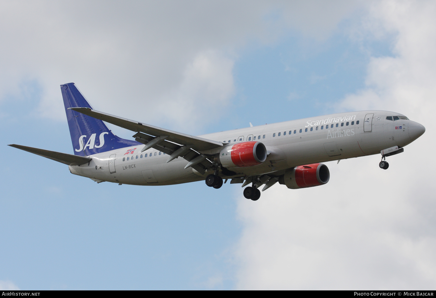 Aircraft Photo of LN-RCX | Boeing 737-883 | Scandinavian Airlines - SAS | AirHistory.net #95596