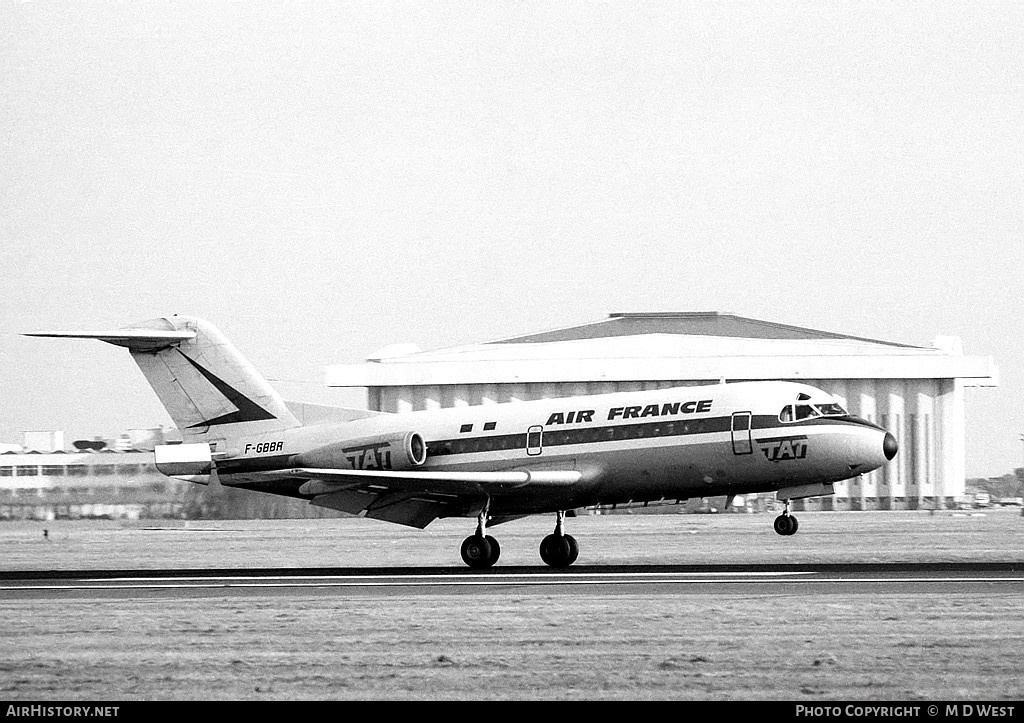 Aircraft Photo of F-GBBR | Fokker F28-1000 Fellowship | Air France | AirHistory.net #95605