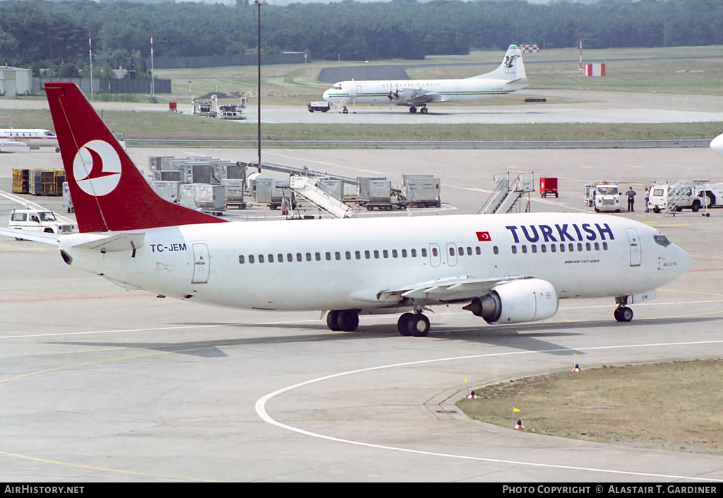 Aircraft Photo of TC-JEM | Boeing 737-4Q8 | Turkish Airlines | AirHistory.net #95614