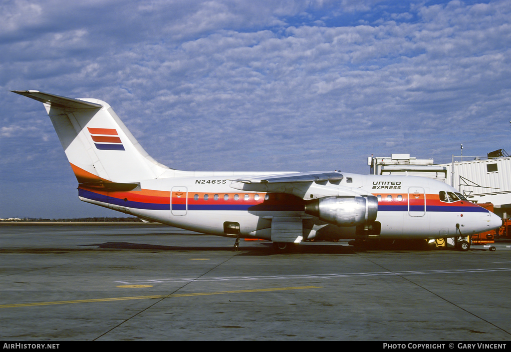 Aircraft Photo of N246SS | British Aerospace BAe-146-100 | United Express | AirHistory.net #95635