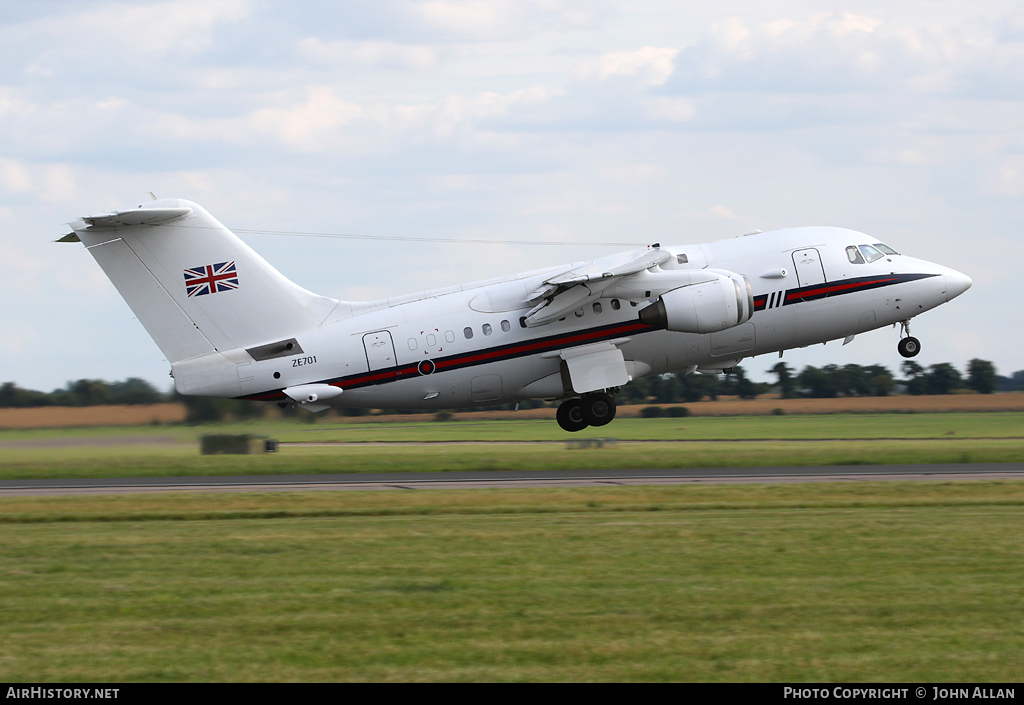 Aircraft Photo of ZE701 | British Aerospace BAe-146 CC.2 | UK - Air Force | AirHistory.net #95680