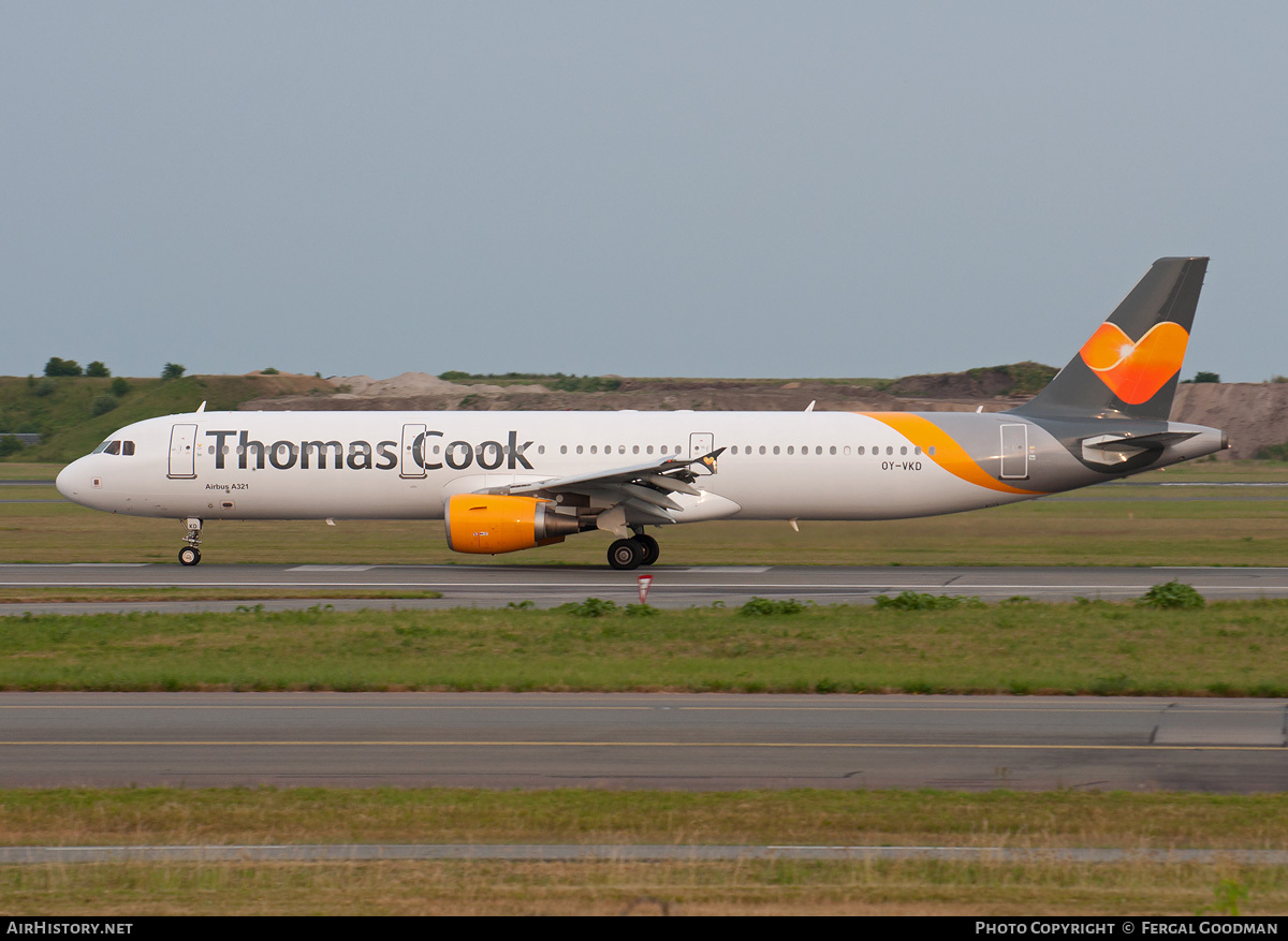 Aircraft Photo of OY-VKD | Airbus A321-211 | Thomas Cook Airlines | AirHistory.net #95698