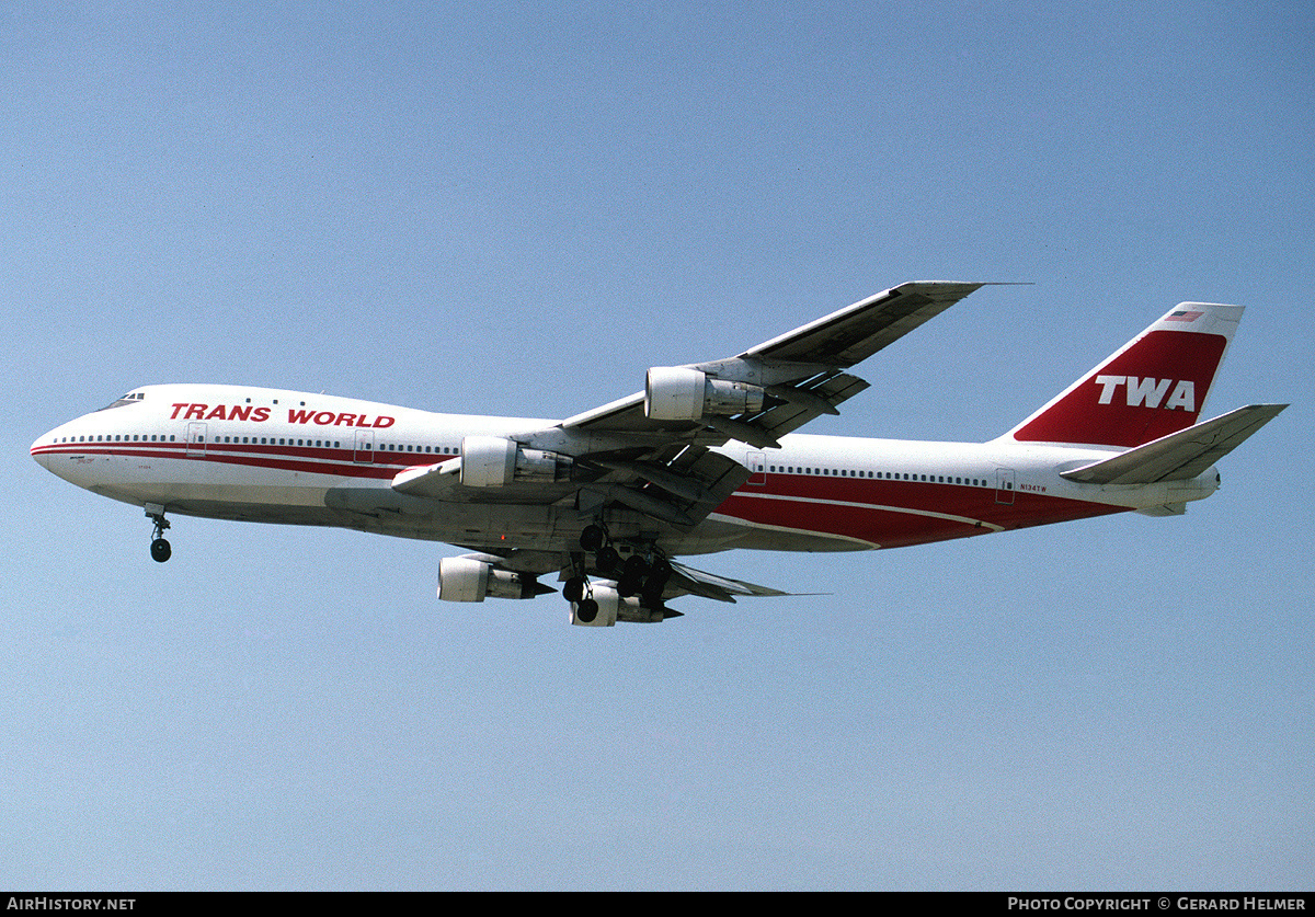 Aircraft Photo of N134TW | Boeing 747-156 | Trans World Airlines - TWA | AirHistory.net #95705