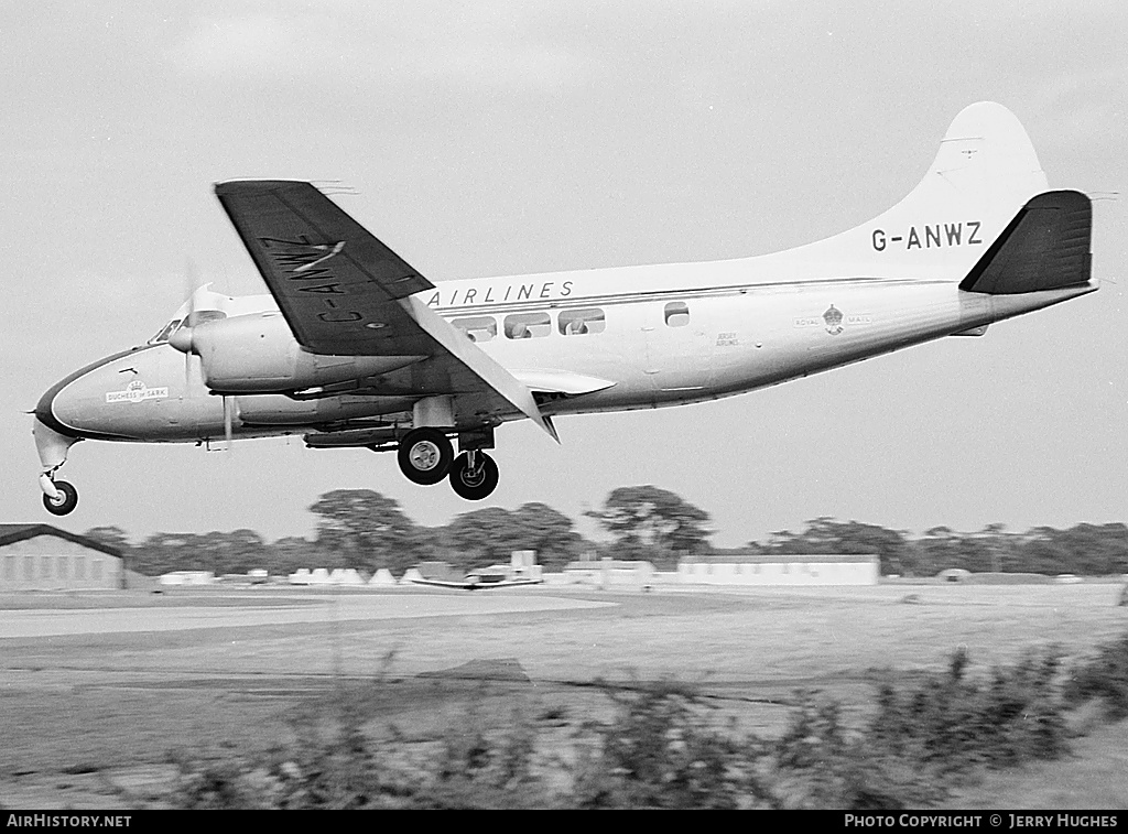 Aircraft Photo of G-ANWZ | De Havilland D.H. 114 Heron 1B | Jersey Airlines | AirHistory.net #95736