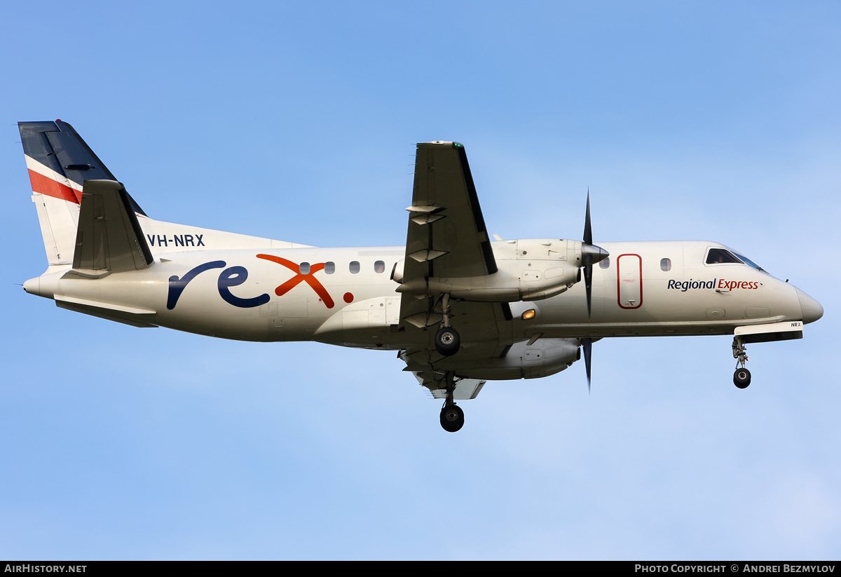 Aircraft Photo of VH-NRX | Saab 340B | REX - Regional Express | AirHistory.net #95748