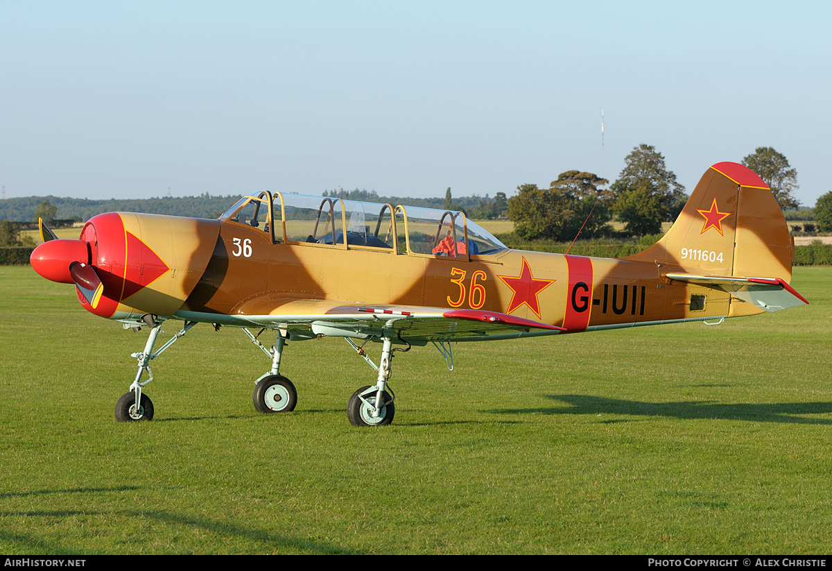 Aircraft Photo of G-IUII | Yakovlev Yak-52 | Soviet Union - Air Force | AirHistory.net #95823
