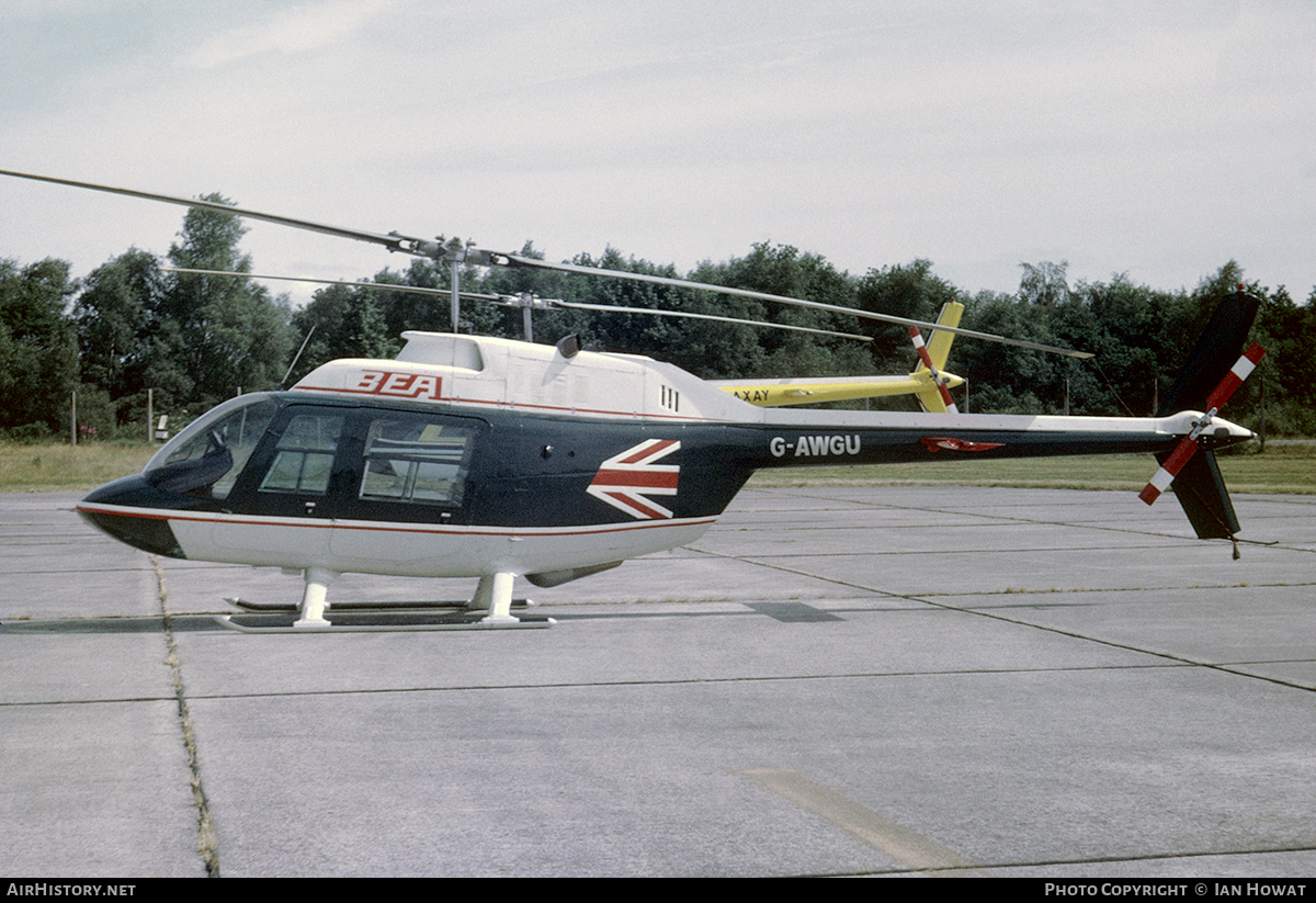 Aircraft Photo of G-AWGU | Bell AB-206B JetRanger II | BEA - British European Airways | AirHistory.net #95830