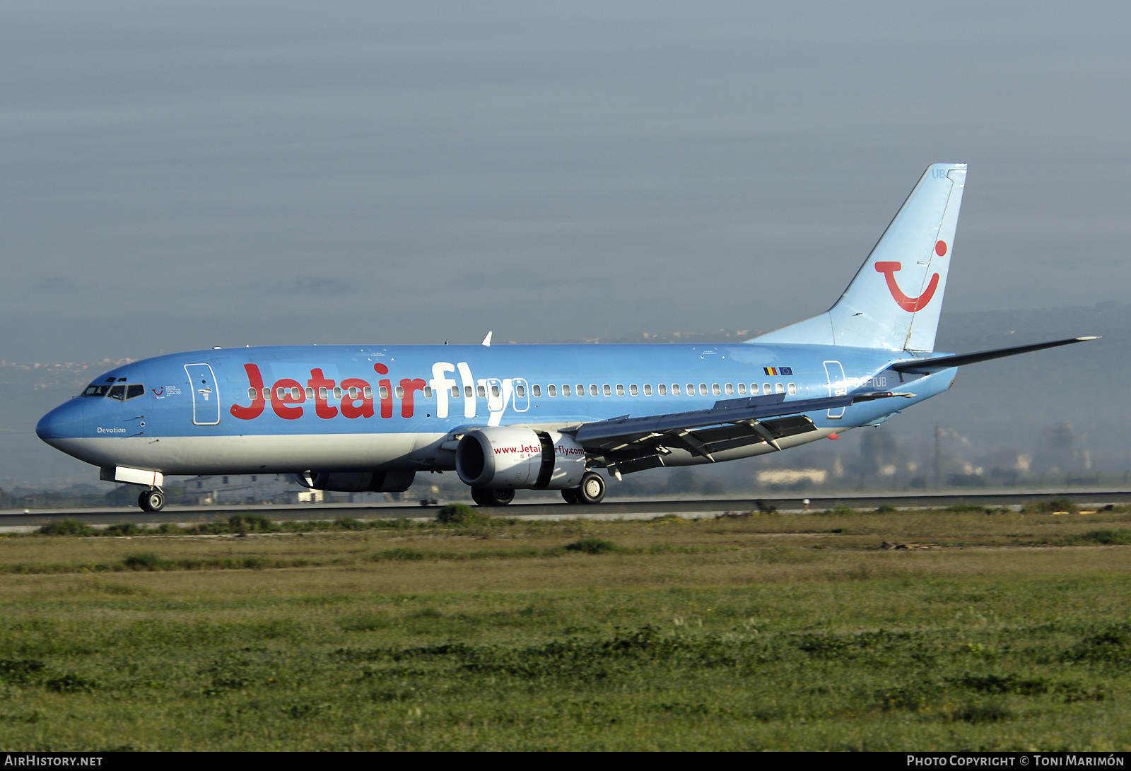 Aircraft Photo of OO-TUB | Boeing 737-4K5 | Jetairfly | AirHistory.net #95875