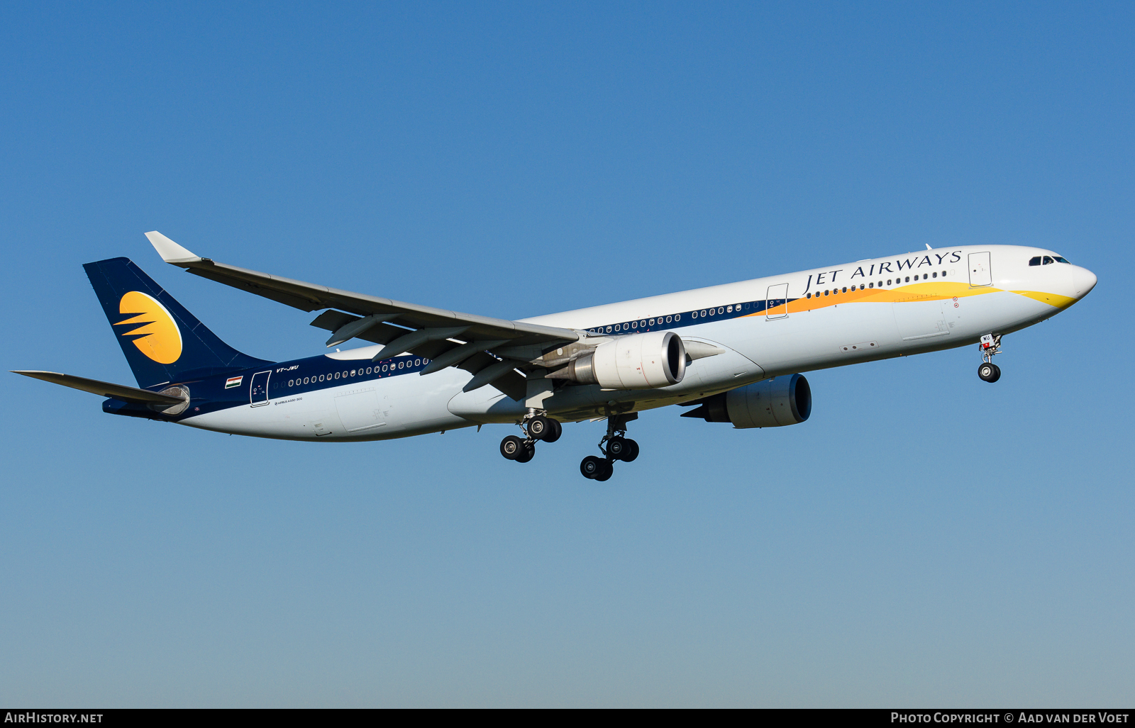 Aircraft Photo of VT-JWU | Airbus A330-302 | Jet Airways | AirHistory.net #95901