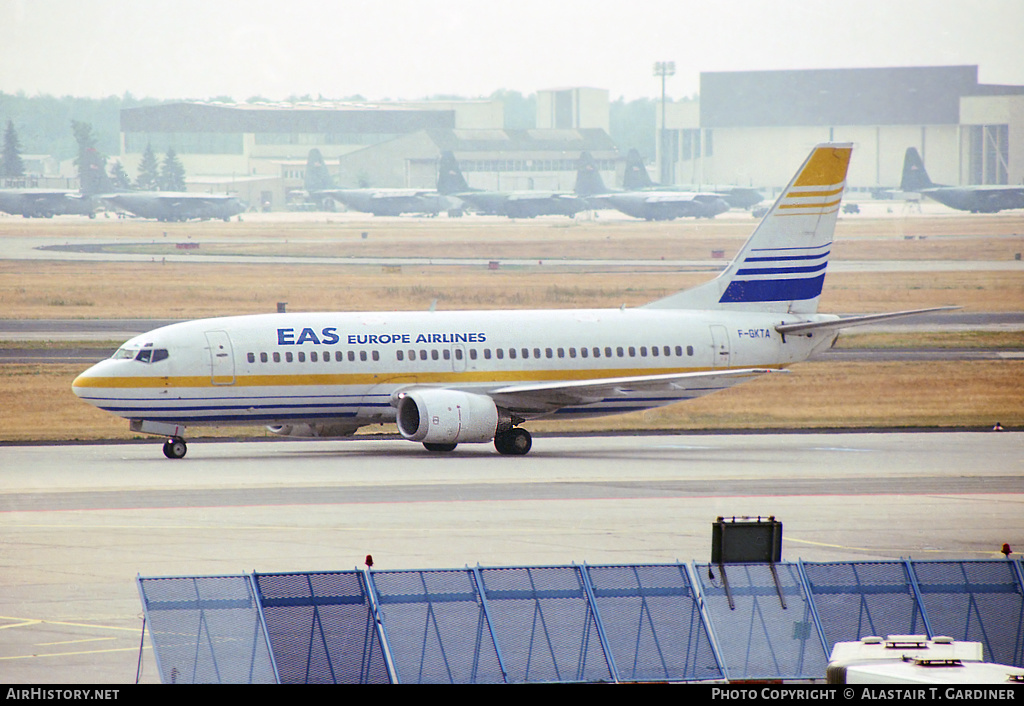 Aircraft Photo of F-GKTA | Boeing 737-3M8 | EAS Europe Airlines | AirHistory.net #95975