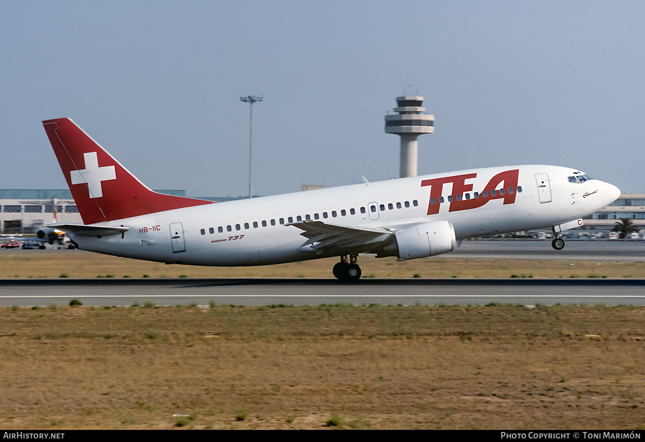 Aircraft Photo of HB-IIC | Boeing 737-3M8 | TEA - Trans European Airways | AirHistory.net #95994