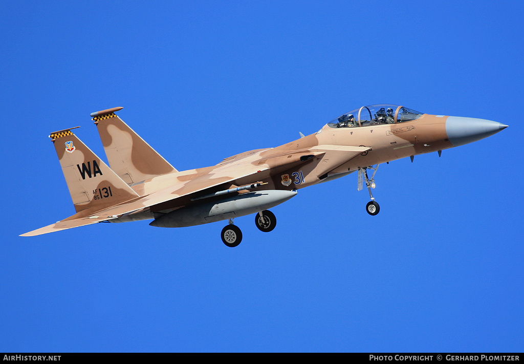 Aircraft Photo of 85-0131 / AF85-131 | McDonnell Douglas F-15D Eagle | USA - Air Force | AirHistory.net #95995