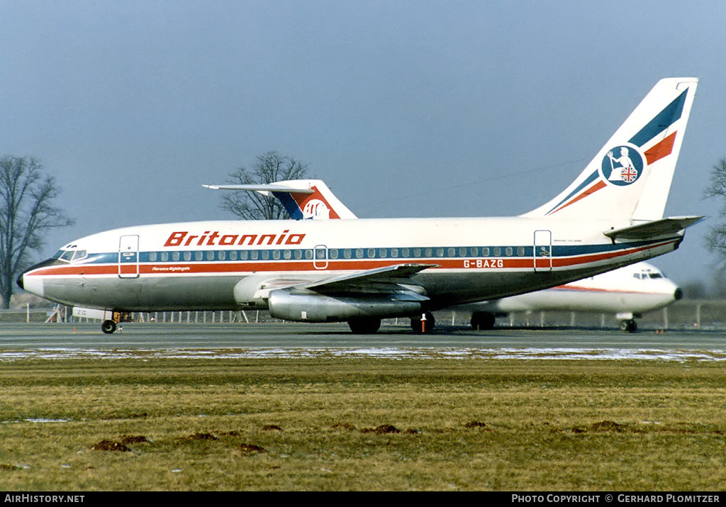 Aircraft Photo of G-BAZG | Boeing 737-204/Adv | Britannia Airways | AirHistory.net #96007