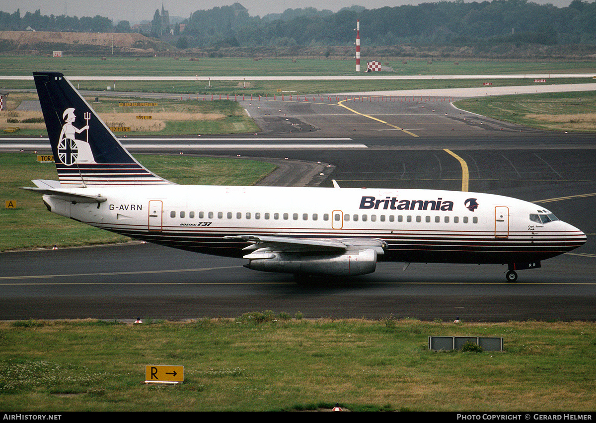 Aircraft Photo of G-AVRN | Boeing 737-204 | Britannia Airways | AirHistory.net #96045