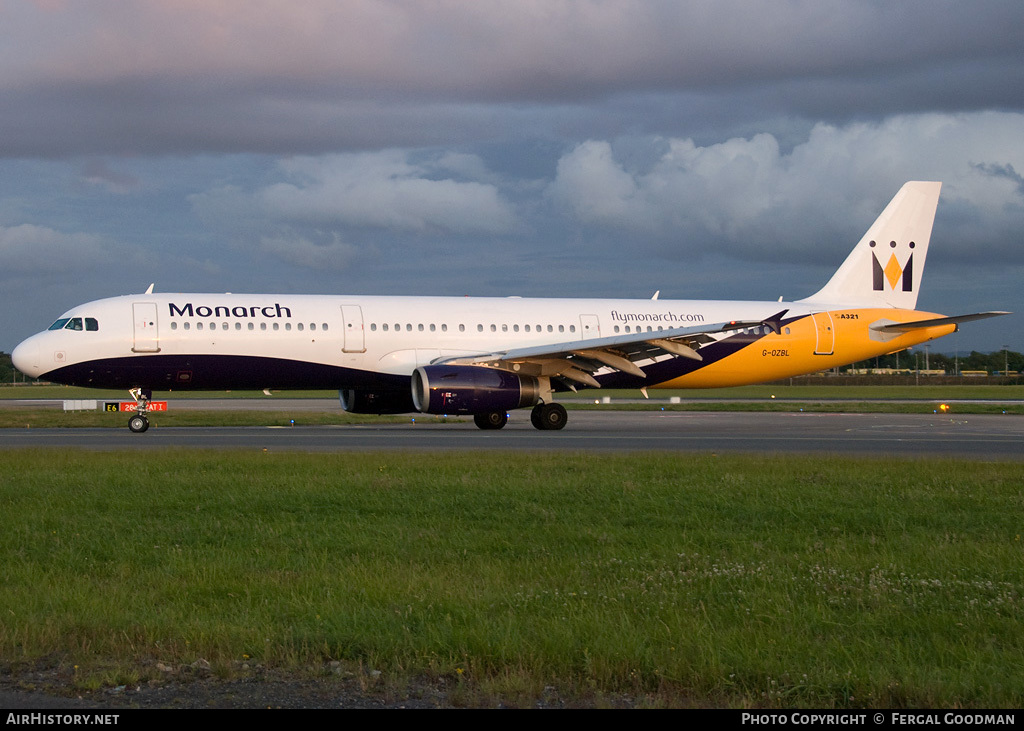 Aircraft Photo of G-OZBL | Airbus A321-231 | Monarch Airlines | AirHistory.net #96213