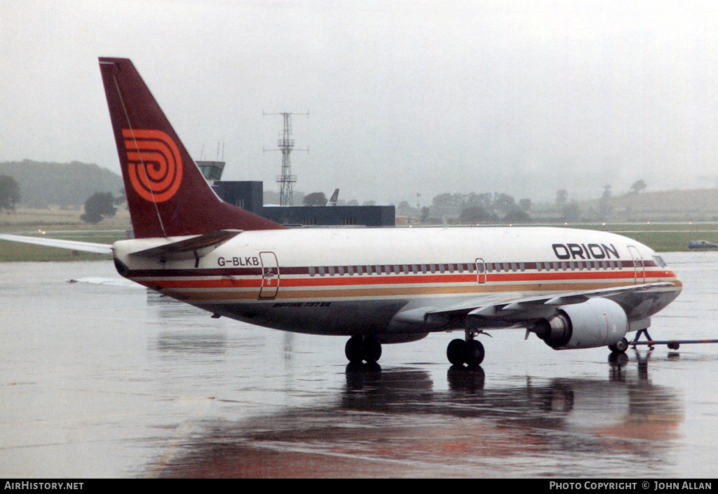 Aircraft Photo of G-BLKB | Boeing 737-3T5 | Orion Airways | AirHistory.net #96215