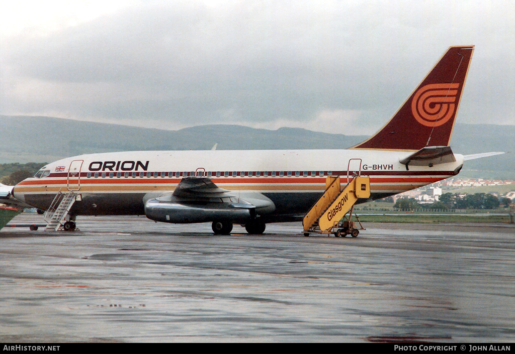 Aircraft Photo of G-BHVH | Boeing 737-2T5/Adv | Orion Airways | AirHistory.net #96226