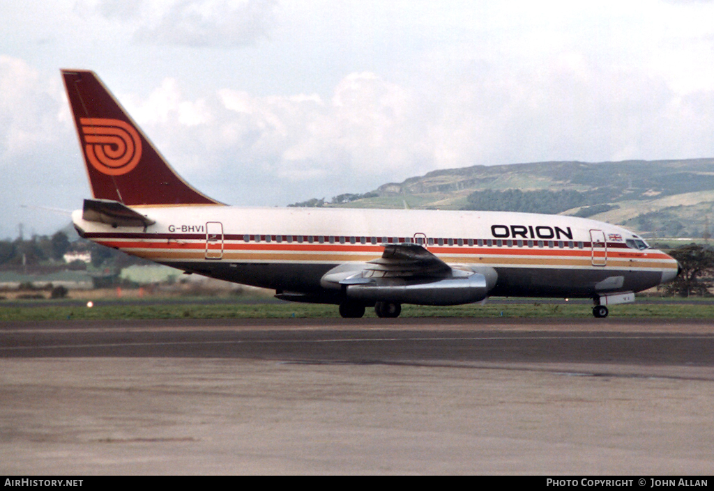 Aircraft Photo of G-BHVI | Boeing 737-2T5/Adv | Orion Airways | AirHistory.net #96234