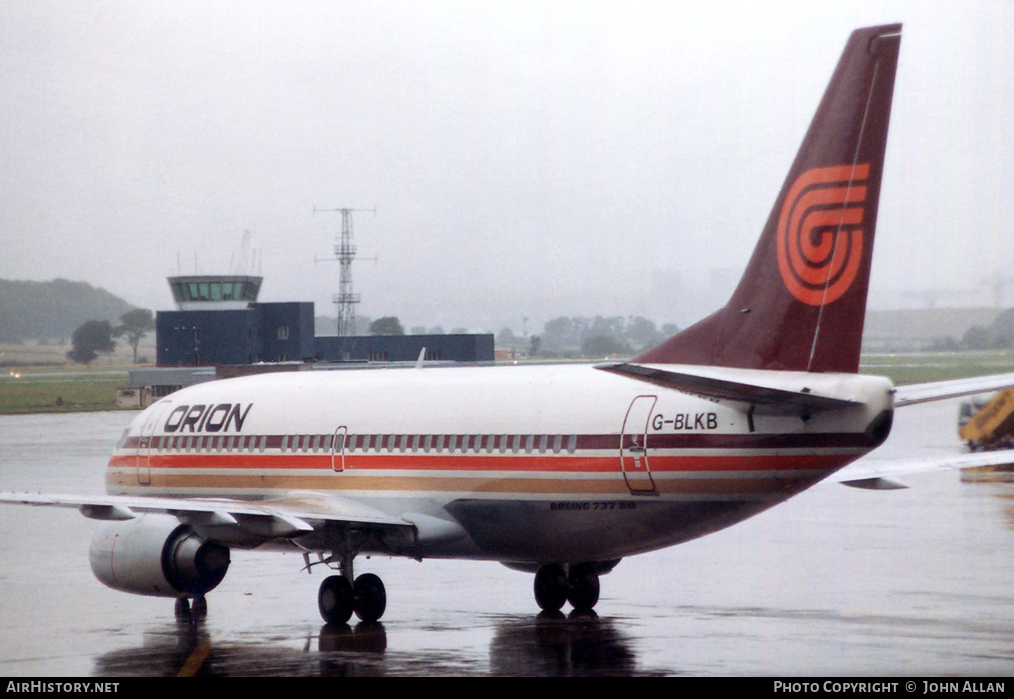 Aircraft Photo of G-BLKB | Boeing 737-3T5 | Orion Airways | AirHistory.net #96242