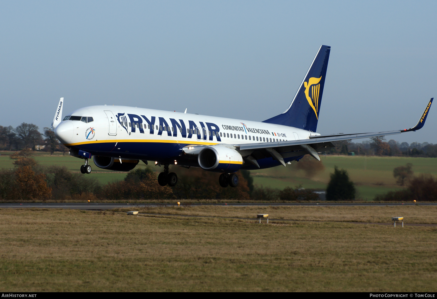 Aircraft Photo of EI-EME | Boeing 737-8AS | Ryanair | AirHistory.net #96334