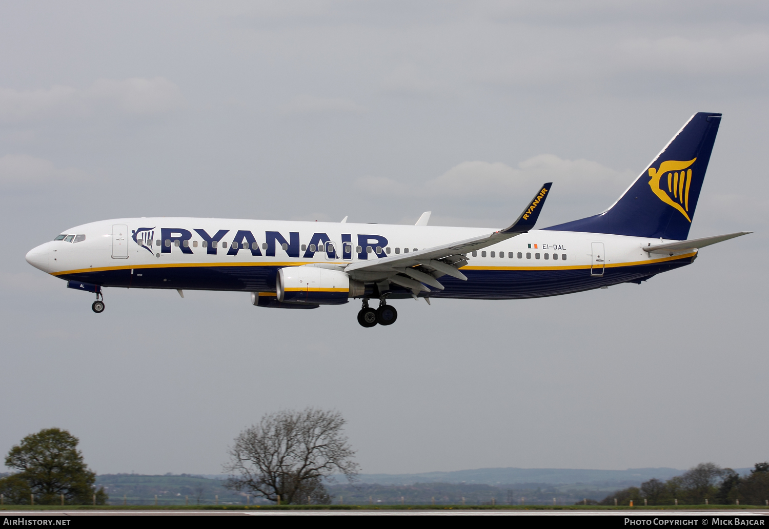 Aircraft Photo of EI-DAL | Boeing 737-8AS | Ryanair | AirHistory.net #96340